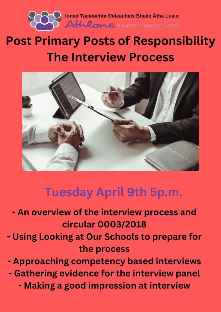 LC2430SP for the Post Primary Posts of Responsibility