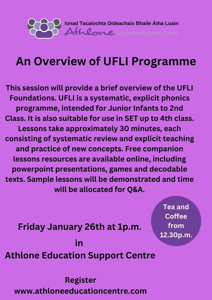 LC2423SP Overview of UFLI FoundationsPrimary to Athlone