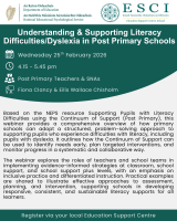 NEPS: Understanding & Supporting Literacy Difficulties/Dyslexia in Post Primary School - Webinar 2 (Repeat)