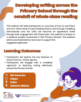 LC25-119A Developing writing across the primary school through the conduit of whole class reading