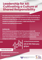 LC26-12SP Leadership for all: cultivating a culture of shared responsibility