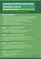 LC25-121A LC Maths Teachers: Inferential Statistics Course Week 4
