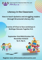 LC23-89A Literacy in the Classroom How to teach dyslexics and struggling readers through Structured Literacy (SL) Session 4