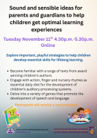 LC25-155A Sound and sensible ideas for parents and guardians to help children get optimal learning experiences